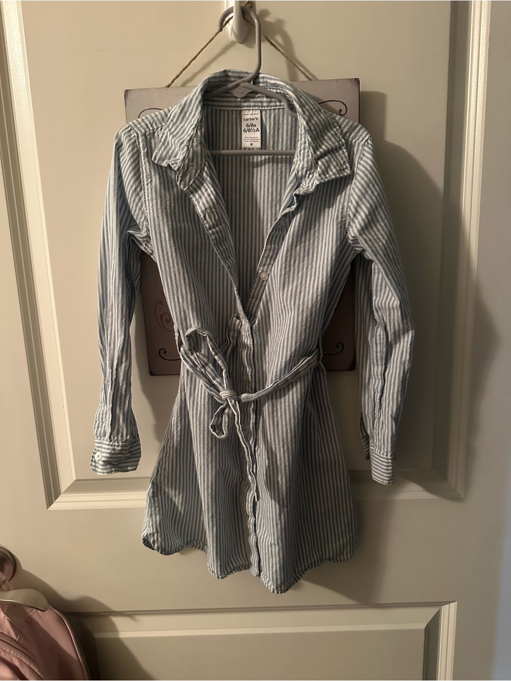 Little girl button up dress